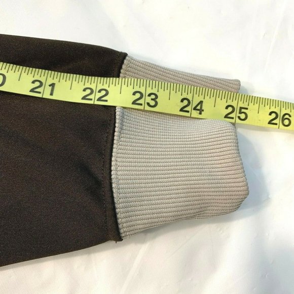 Hurley Full Zip Track Jacket Activewear Sweatshirt Bomber Colorblock Brown S - Picture 12 of 12